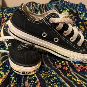 Converse Black and White Low-Top Sneakers
